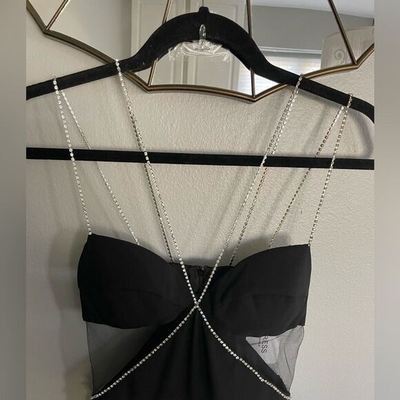 Heiress Beverly Hills NWT Black Diamond Mess Jumpsuit - Picture 4 of 14